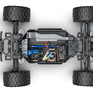 Traxxas TRA67464-4-BLUE  Rustler 4X4 BL-3S HD Blue