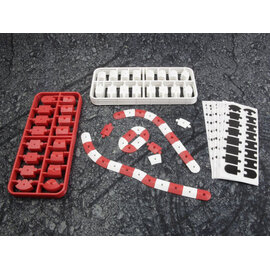HPI HPI161409  nana-TTR Curb Set - Red and White