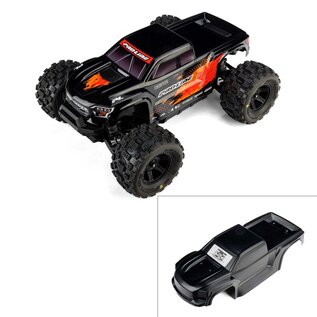 Proline Racing PRO368118  Pre-Cut Truck Body Tough Color Black: Traxxas Mini Maxx
