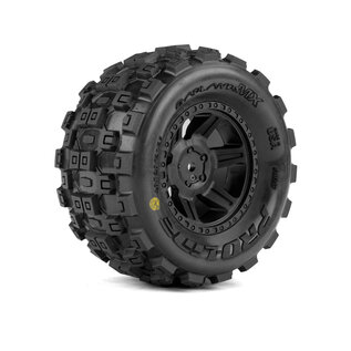 Proline Racing PRO1035710  Badlands MX MTD 12mm Black Desperado 2.0 Wheel: Mini Maxx
