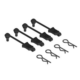 Arrma AR390165 Body Clip Retainer 1/10 Scale Black (4) ARAC3445