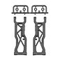 Team Associated ASC92613  RC10T84 FT Carbon Rear Suspension Arms, 98.5mm