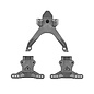Team Associated ASC92587  RC10B7.1 FT Top Plate And Ballstud Mounts, Carbon