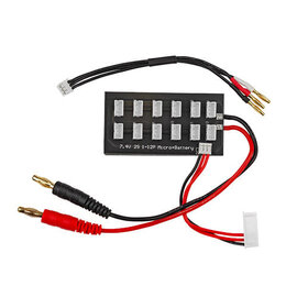 Team Associated ASC27244  2S Parallel Charging Board w/2mm Bullet Adapter