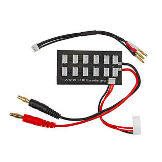 Team Associated ASC27244  2S Parallel Charging Board w/2mm Bullet Adapter