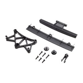 TLR / Team Losi LOS-3781 Clipless Body Mount and Spoiler, Body: GROM Asphalt Late Model