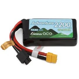 Gens Ace GEA224S60X6GT  4S 60C G-Tech Adventure LiPo Battery (14.8V/2200mAh) w/XT60 Connector