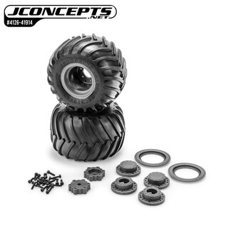 J Concepts JCO4126-41914  Golden Years Pre-mounted Tire: Losi Mini LMT