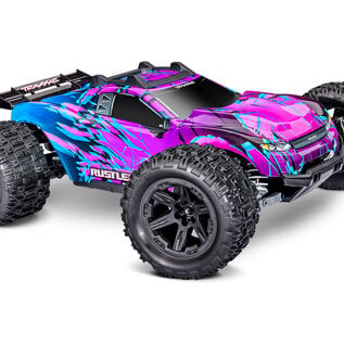 Traxxas TRA67464-4-PRPL  Rustler 4X4 BL-3S HD Purple