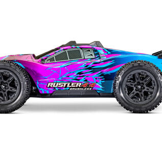 Traxxas TRA67464-4-PRPL  Rustler 4X4 BL-3S HD Purple