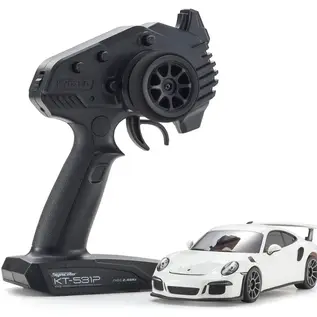 Kyosho KYO32358W  MR-04 RWD Mini-Z Readyset w/Porsche 911 GT3 RS Body (White) w/KT-531P 2.4GHz Radio