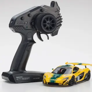 Kyosho KYO32375YG  MR-04 RWD Mini-Z Readyset w/McLaren P1 GTR Body (Yellow/Green) w/KT-531P 2.4GHz Radio
