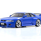 Kyosho KYO32658MB  MA-020 AWD Mini-Z ReadySet w/Nissan Skyline GT-R R34 V. Spec II Nur Body (Metallic Blue) w/KT-531P 2.4GHz Radio