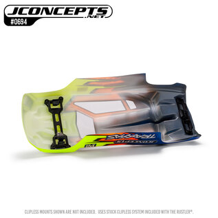 J Concepts JCO0694  P2 Clear Clipless Stadium Truck Body: Rustler
