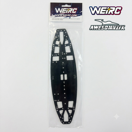 WeiRC WEI-DLCSCSET1.0-A800R  WeiRC 1.0mm Spring Steel Chassis DLC Coating w/ Screws Set for Awesomatix A800RR