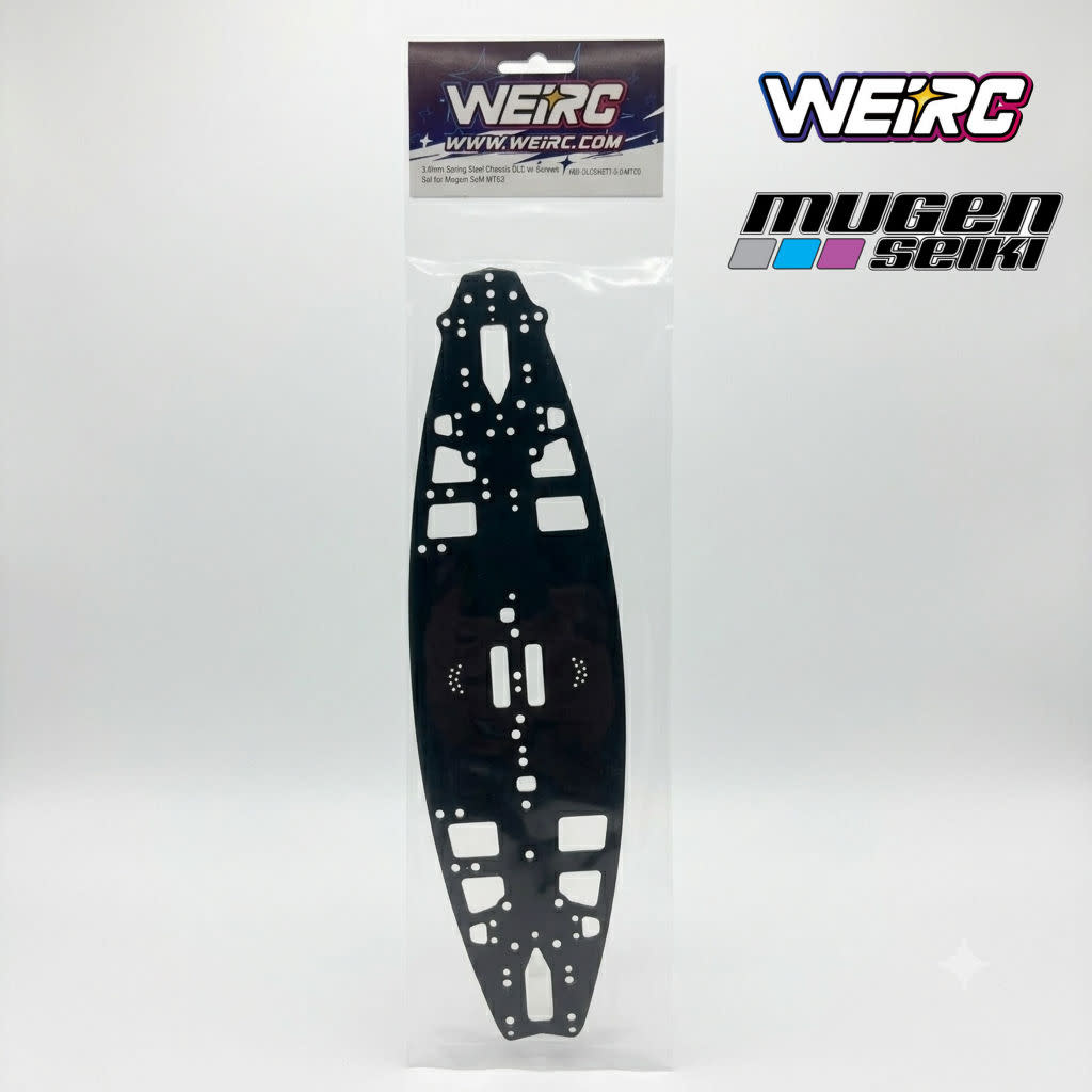 WEI-SCSET-MTC3 WeiRC 1.2mm Steel Chassis w/ Screws Set for Mugen