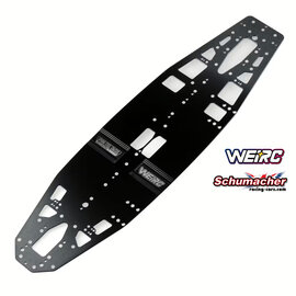 WeiRC WEI-DLCSC1.1-Mi10  WeiRC 1.1mm Spring Steel Chassis DLC Coating for Schumacher Mi10