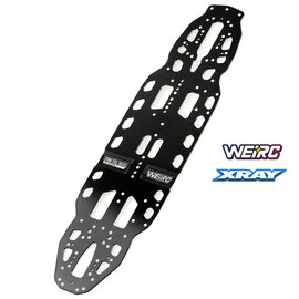 WeiRC WEI-DLCSC1.1-X426  WeiRC 1.1mm Spring Steel Chassis DLC Coating for Xray X4 26