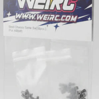 WeiRC WEI-DLCSCSET1.1-A800R  WeiRC 1.1mm Spring Steel Chassis DLC Coating w/ Screws Set for Awesomatix A800RR