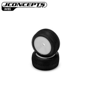 J Concepts JCO4165-15321  Sprinter G3 Micro B White Premounted Rear Tire (2)