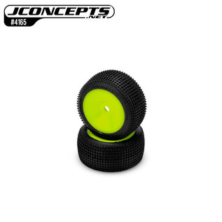 J Concepts JCO4165-25321  Sprinter G3 Micro B Yellow Premounted Rear Tire (2)