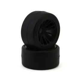 Excelerate RC XCE-3065.PR  F1 Pre-Mounted Front Asphalt Rubber Tires (2) (Purple)