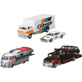 Mattel MTTFLF56_BOX  Hot Wheels Premium Team Transporters Assorted Truck & Race Car (Random)