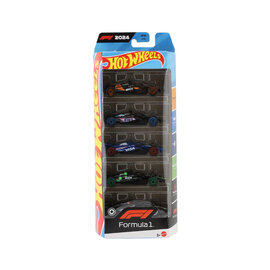 Mattel MTTJGF58  Mattel Hot Wheels® 1/64 F1 Five Pack Die-Cast Models