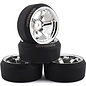 Firebrand RC FBR1WHEHI5959  Highfive XDR9 5° Pre-Mounted Slick Drift Tires (4) (Chrome) w/Diamond Tires, 12mm Hex & 9mm Offset
