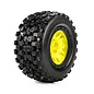 Proline Racing PRO1013116  1/5 Limited Edition Badlands MX43 Pro-Loc Front/Rear Tires Mounted 24mm Yellow/Black Impulse (2): X-MAXX