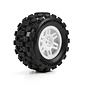 Proline Racing PRO1030113  1/16 Badlands MX Front/Rear MT Tires Mounted 12mm White Split Six (2): ARRMA MINI KRATON