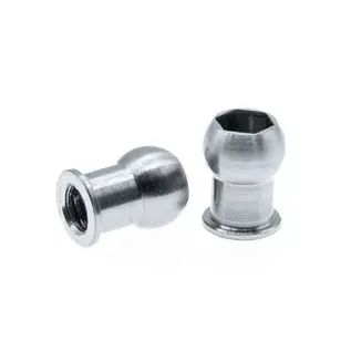 OfficinaRC OFC-UP-49-X4  OfficinaRC Upper Arm Ball 4.9mm Titanium Grade 5 for Xray X4 (2)