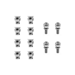 OfficinaRC OFC-SPSHEAVY-X4-24  OfficinaRC Heavy Suspension Ball Stud Kit for Xray X4 2024 - 25