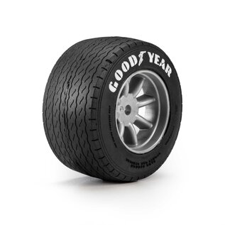 Proline Racing PRO1036410  1/12 Goodyear Blue Streak VTA Rear Tires Mounted 8mm Gray Wheels (2): Losi NASCAR® Race Car