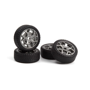 Blackzon BZN548127  Wheels/Tires Assembled for Blackzon Myte (4pcs)