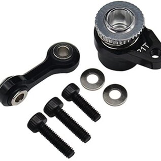 HOT RACING HRAGRM48SH21T  CNC Aluminum 21T Savox (SH-0265MG) Servo Saver, for Grom