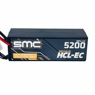 SMC SMC52100-4S1PTRX HCL-EC 14.8V 5200mAh 100C wired hardcase Lipo Battery w/ TRX Plug