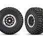 Traxxas TRA10870-STBLK  1.4" Black & Chrome Wheels w/ BFG Mud-Terrain Tires (2)