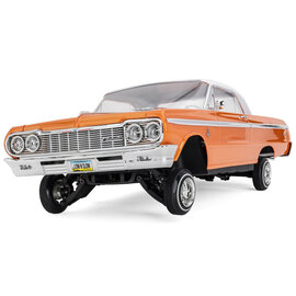 Redcat Racing RER32895-Orange & White  SixtyFour RC Car - 1:10 1964 Chevrolet Impala Hopping Lowrider