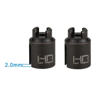 HOT RACING HRAAMN37CN  Steel Differential Outdrive Cups, 1/16 ARRMA GROM (2)