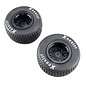 TLR / Team Losi LOS-4237  Losi Hoosier Tires, Medium, Mounted, Black, Left/Right (2): 22S DLM