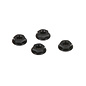 TLR / Team Losi TLR336003  M4 Aluminum Serrated Nuts, Low Profile, Black (4)