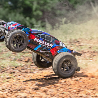 Traxxas TRA37454-4-RED  Rustler 2WD Brushless