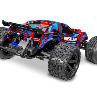 Traxxas TRA37454-4-RED  Rustler 2WD Brushless