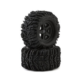 UPG-10000  Dirt Claw 2.8" Pre-Mounted All-Terrain Tires w/5-Star Wheels (2) (17mm/14mm/12mm Hex)