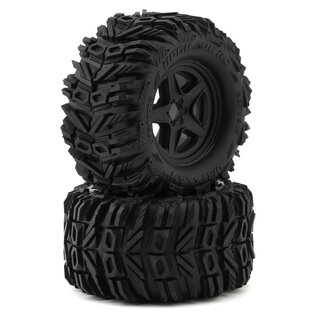 UPG-10000  Dirt Claw 2.8" Pre-Mounted All-Terrain Tires w/5-Star Wheels (2) (17mm/14mm/12mm Hex)
