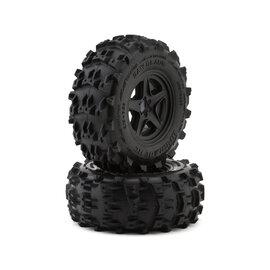 UPG-10003  Saw Blade 2.8" Pre-Mounted Off-Road Tires w/5-Star Wheels (2) (17mm/14mm/12mm Hex)