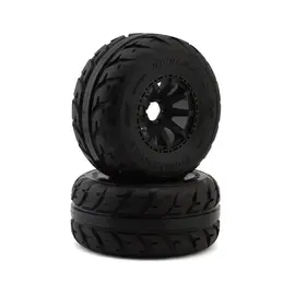 UPG-10036  Belted Street Radials 2.9" Pre-Mounted Tires for Traxxas® MAXX® (2) (Regular & Wide Offset Hexes Included)