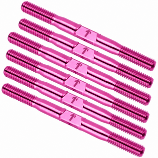 1UP Racing 1UP74911Pink  Pro Duty Titanium Turnbuckle Set - AE RC10B7.1 (Pink)