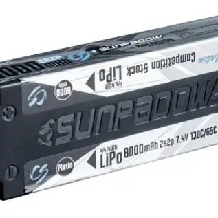 Sunpadow JA0003  Sunpadow 7.4V 8000mAh 130C/65C LiPo Battery Platin Series 5MM Plug